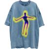 imageAelfric Eden Women Oversized Graphic Tees Print Vintage Tshirts Cotton Tops Streetwear Casual Shirt01blue