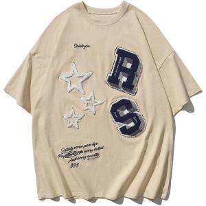 imageAelfric Eden Vintage 90S Graphic Tees Summer Short Sleeve Printed Cotton T Shirts Casual Harajuku Tops417 Khaki