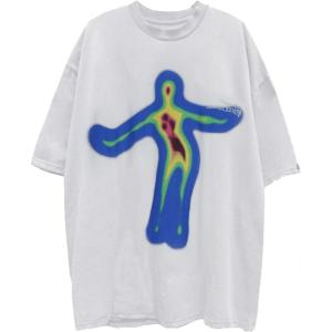 imageAelfric Eden Women Oversized Graphic Tees Print Vintage Tshirts Cotton Tops Streetwear Casual ShirtWhite