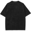imageAelfric Eden Mens Cotton Wash Solid TShirts Oversized Unisex Short Sleeve Streetwear Rap Hip Hop Basic Tee Tops418black