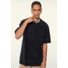 imageAelfric Eden Mens Cotton Wash Solid TShirts Oversized Unisex Short Sleeve Streetwear Rap Hip Hop Basic Tee Tops418black