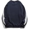 imageAelfric Eden Mens Fashion Graphic Sweatshirt Patchwork Crew Neck Sweatshirts Oversized Streetwear Casual Top1760navy