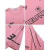 imageAelfric Eden Mens Graphic Tees Vintage Racing Tees Oversized T Shirt Women Contrast Color Summer TopsPink