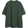 imageAelfric Eden Oversized T Shirt Men 90s Shirt Unisex Streetwear Contrast Color Graphic Tees Casual Vintage Summer TopsA01green