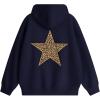 imageAelfric Eden Hoodies Leopard Print Star Hoodie Graphic Hooded Pullover Sweatshirt Streetwear 2025 Trendy Tops OutfitsNavy Blue