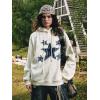imageAelfric Eden Mens Graphic Varsity Hoodies Applique Embroidery Star Unisex Oversized Casual Loose Streetwear Fall outfitsWhite