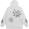 imageAelfric Eden Womens Oversized Hoodies Shadow Star Print Graphic Sweatshirt Long Sleeve Casual 2024 Fall Outfits TrendyWhite