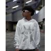 imageAelfric Eden Womens Oversized Hoodies Shadow Star Print Graphic Sweatshirt Long Sleeve Casual 2024 Fall Outfits TrendyWhite