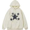 imageAelfric Eden Mens Graphic Varsity Hoodies Applique Embroidery Star Unisex Oversized Casual Loose Streetwear Fall outfitsWhite