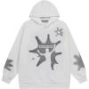 imageAelfric Eden Womens Oversized Hoodies Shadow Star Print Graphic Sweatshirt Long Sleeve Casual 2024 Fall Outfits TrendyWhite