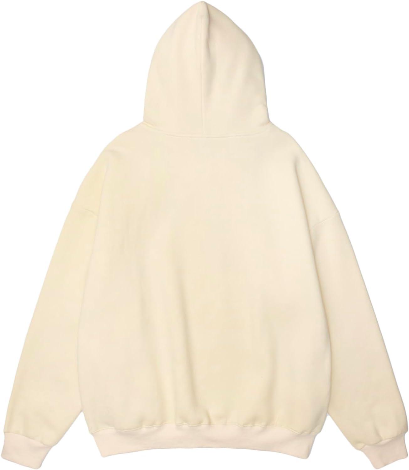 imageAelfric Eden Graphic Hoodies for Men Vintage Printed Hoodie Sweatshirt Oversized Long Sleeve Streetwear Hooded PulloverApricot