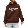 imageAelfric Eden Fleece Hoodies Basic Solid Hooded Pullover Sweatshirts Streetwear Casual Soft OutfitsBrown