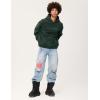 imageAelfric Eden Hoodies Mens Acid Wash Hoodie Oversized Vintage Heavyweight Cotton Fleece Hooded Pullover SweatshirtDarkgreen