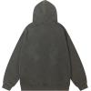 imageAelfric Eden Hoodies Mens Acid Wash Hoodie Oversized Vintage Heavyweight Cotton Fleece Hooded Pullover SweatshirtGrey