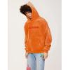 imageAelfric Eden Hoodies Mens Acid Wash Hoodie Oversized Vintage Heavyweight Cotton Fleece Hooded Pullover SweatshirtOrange
