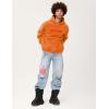 imageAelfric Eden Hoodies Mens Acid Wash Hoodie Oversized Vintage Heavyweight Cotton Fleece Hooded Pullover SweatshirtOrange