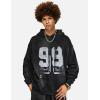 imageAelfric Eden Mens Hoodies Graffiti Number 99 Print Hoodie Unisex Y2k Streetwear Oversized Hooded Pullover Pocket SweatshirtBlack