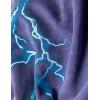imageAelfric Eden Mens Lightning Graphic Hoodies Print Oversized Unisex Streetwear Vintage Hoodie Y2k Sweatshirt Pocket PulloverPurple