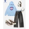 imageAelfric Eden Oversized Hoodies for Women Heart Graphic Hoodie Casual Y2K Hooded SweatshirtBlue