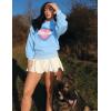 imageAelfric Eden Oversized Hoodies for Women Heart Graphic Hoodie Casual Y2K Hooded SweatshirtBlue