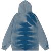 imageAelfric Eden Oversized Washed Hoodie Mens Tie Dye Graphic Hoodies Vintage Streetwear Sweatshirt with PocketBlue
