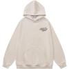 imageAelfric Eden Star Graphic Hoodie Oversized Y2K Hoodies Unisex Casual Letter Print Hooded Sweatshirt with PocketKhaki