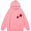 imageAelfric Eden Star Hoodies Y2k Oversized Graphic Hoodies Aesthetic 90s Crewneck Sweatshirt Long Sleeve Pullover TopsPink