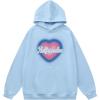 imageAelfric Eden Oversized Hoodies for Women Heart Graphic Hoodie Casual Y2K Hooded SweatshirtBlue
