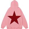 imageAelfric Eden Star Hoodies Y2k Oversized Graphic Hoodies Aesthetic 90s Crewneck Sweatshirt Long Sleeve Pullover TopsPink