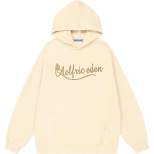 imageAelfric Eden Fleece Hoodies Basic Solid Hooded Pullover Sweatshirts Streetwear Casual Soft OutfitsApricot