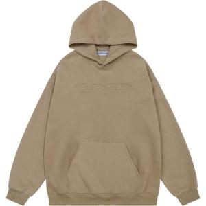 imageAelfric Eden Hoodies Basic Solid Hooded Pullover Sweatshirts Oversized Casual Soft Hoodie 2024 Trendy OutfitsCoffee