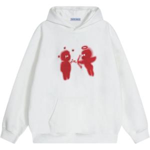 imageAelfric Eden Hoodies Cupid s Love Arrow Hoodie Long Sleeve Graphic Hooded Sweatshirts Trendy TopsWhite