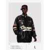 imageAelfric Eden Faux Leather Jacket Oversized Racing Motorcycle Jackets Moto Coats Unisex Trendy Streetwear JacketBlack