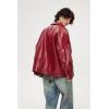 imageAelfric Eden Faux Leather Jacket Oversized Vintage Motorcycle Jackets Moto Coats Unisex Streetwear Jacket BurgundyBurgundy