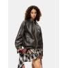 imageAelfric Eden Jackets Multi Pocket Faux Leather Cropped Jacket Classic Vintage Comfy Soft Coats 2024 Trendy OutfitsCoffee