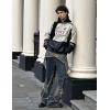 imageAelfric Eden Jackets Racer Racket Vintage Graphic Baseball Oversized Jacket Coats Streetwear Casual Comfy Soft Warm CoatsBlack