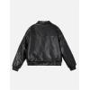 imageAelfric Eden Jackets Vintage Washed Faux Leather Jacket Oversized Classic Zipper Streetwear Casual Soft Warm CoatsBlack