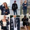 imageAelfric Eden Mens Baseball Jackets Varsity Retro Casual Coats Unisex Outwear Tops StreetwearBlack
