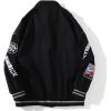 imageAelfric Eden Mens Baseball Jackets Varsity Retro Casual Coats Unisex Outwear Tops StreetwearBlack