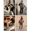 imageAelfric Eden Mens Motorcycle Jacket Blackair Moto Varsity Baseball Jacket Women Vintage CoatsBrown