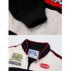 imageAelfric Eden Mens Motorcycle Jacket Blackair Moto Varsity Baseball Jacket Women Vintage CoatsBrown