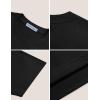 imageAelfric Eden Mens Shirts Basic Cotton Tee Plain T Shirt Crew Neck Short Sleeve Tops Casual MidweightBlack Black