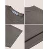 imageAelfric Eden Mens Shirts Basic Cotton Tee Plain T Shirt Crew Neck Short Sleeve Tops Casual MidweightDark Grey Grey