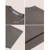 imageAelfric Eden Mens Shirts Basic Cotton Tee Plain T Shirt Crew Neck Short Sleeve Tops Casual MidweightDark Grey White