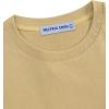 imageAelfric Eden Mens Shirts Basic Cotton Tee Plain T Shirt Crew Neck Short Sleeve Tops Casual MidweightKhaki Khaki