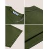 imageAelfric Eden Mens Shirts Basic Cotton Tee Plain T Shirt Crew Neck Short Sleeve Tops Casual MidweightOlive Green White