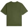 imageAelfric Eden Mens Shirts Basic Cotton Tee Plain T Shirt Crew Neck Short Sleeve Tops Casual MidweightOlive Green White