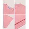 imageAelfric Eden Mens Shirts Basic Cotton Tee Plain T Shirt Crew Neck Short Sleeve Tops Casual MidweightPink Grey