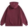 imageAelfric Eden Washed Hoodie Oversized Vintage Hoodies Unisex Streetwear Solid Hooded Sweatshirt with PocketBurgundy