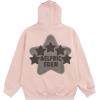 imageAelfric Eden Womens Graphic Hoodies Pink Star Print Hoodie Unisex Oversized Hoodies Long Sleeve Pocket PulloverLight Pink